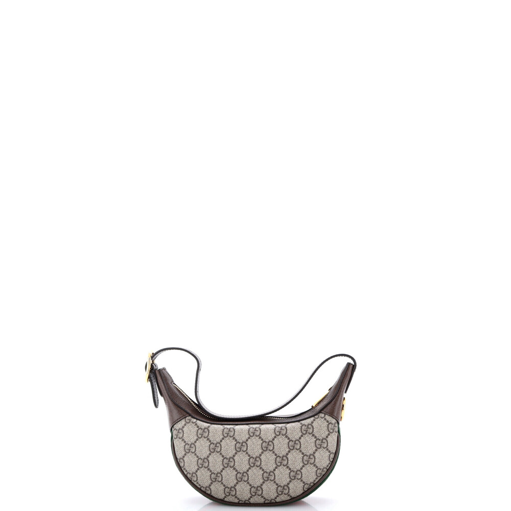 Gucci Mini Ophidia Half Moon Bag GG Coated Canvas - Picture 3 of 5